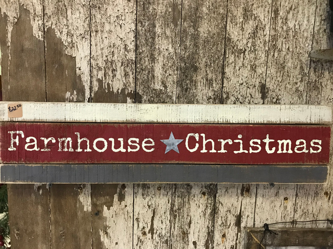 Farmhouse Christmas - slat board