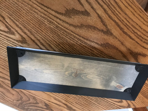 Wood & Iron tray